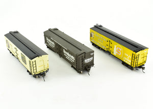 HO Brass CON PSC - Precision Scale Co. 41' Pfaudler Wood Sheath Milk Tank Cars Set of Three FP NO BOXES