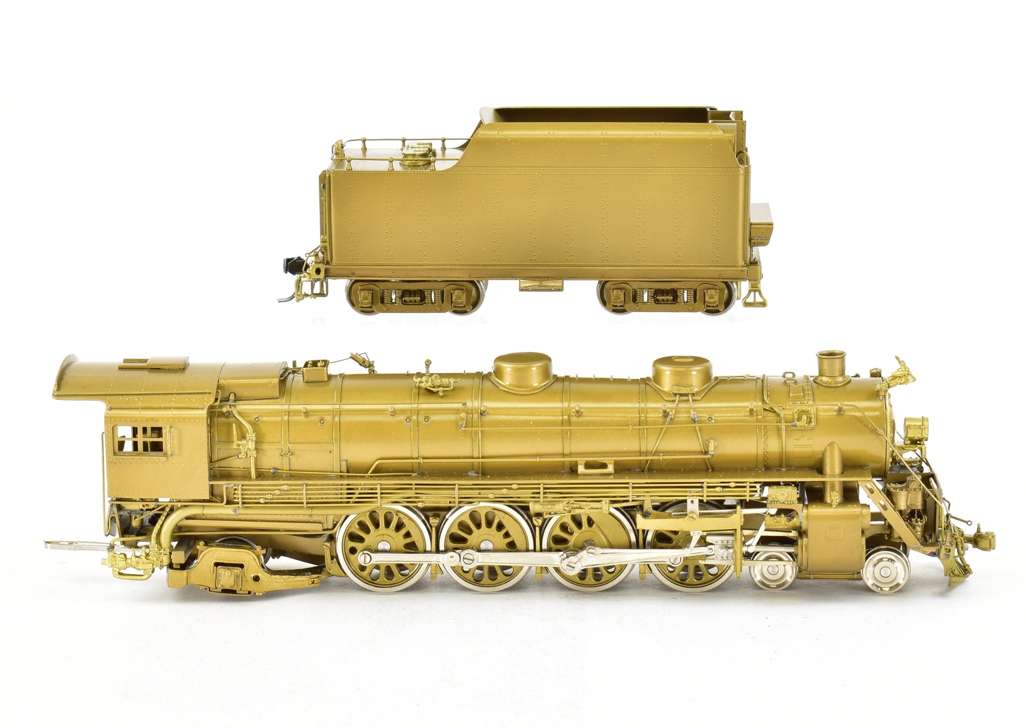 HO SCALE BRASS train CONTINENTAL M-8 ENGNE AND TENDER, MADE IN