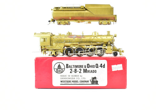 HO Brass Westside Model Co.  B&O - Baltimore & Ohio - Q-4d - 2-8-2