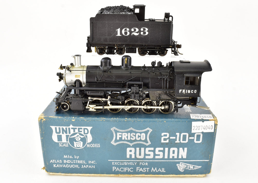 HO Brass PFM - United SLSF - Frisco 2-10-0 Decapod Custom Painted