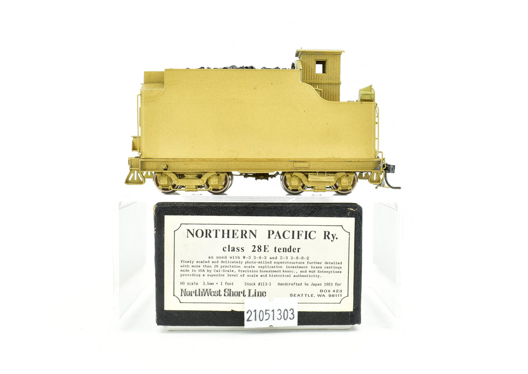 HO Brass NWSL - Northwest Short Line NP - Northern Pacific Class 28e Tender