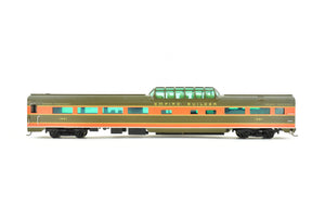 HO Brass S. Soho & Co. GN - Great Northern #1320 Dome-Coach Custom Painted "Empire Builder"  No. 1321