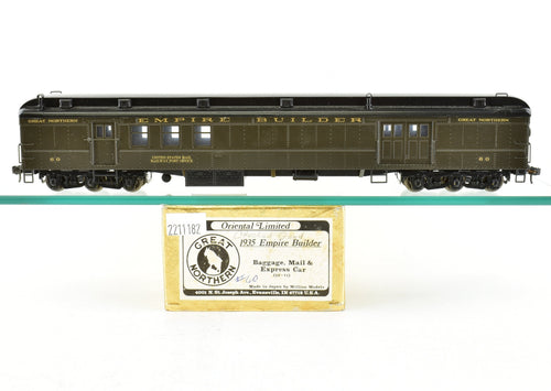 HO Brass Oriental Limited GN - Great Northern 1935 Empire Builder Baggage Mail Express Custom Painted