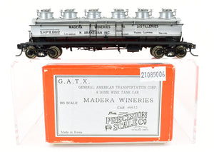 HO Brass PSC - Precision Scale Co. G.A.T.X./Madera Wineries 6 Dome-Wine Tank Car - FP