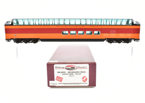 HO Brass Railway Classics MILW - Milwaukee Road Super Dome Factory Painted #55