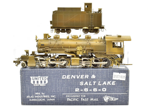 HO Brass PFM - United D&SL - Denver & Salt Lake D&RGW 2-6-6-0 1978 Last Run