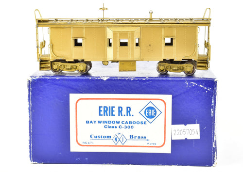 HO Brass NJ Custom Brass Erie Railroad Bay Window Caboose Class C-300