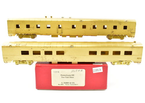 HO Brass S. Soho & Co. PRR - Pennsylvania  Railroad Twin Unit Diner