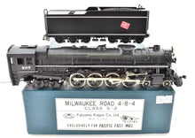 Load image into Gallery viewer, Products HO Brass CON PFM - Fujiyama MILW - Milwaukee Road 4-8-4 Class S-2 1985 Rare Factory Painted Crown Model

