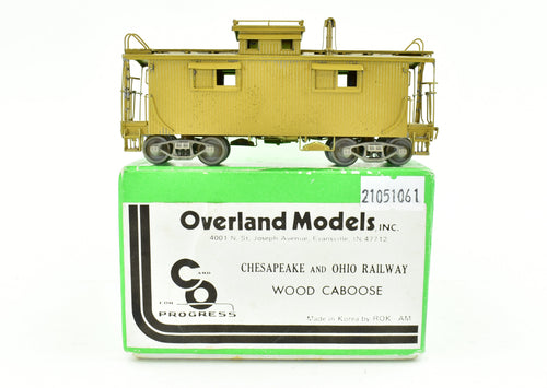 HO Brass OMI - Overland Models, Inc. C&O - Chesapeake & Ohio Wood Caboose