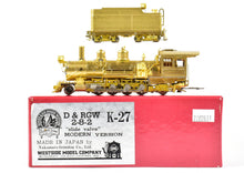 Load image into Gallery viewer, HOn3 Brass Westside Model Co. D&amp;RGW - Denver &amp; Rio Grande Western K-27 &quot;Slide Valve&quot; Modern Version

