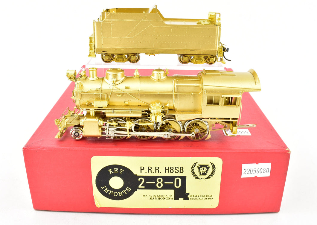 HO Brass Key Imports PRR - Pennsylvania Railroad H-8SC 2-8-0 Consolidation (Wrong Box)