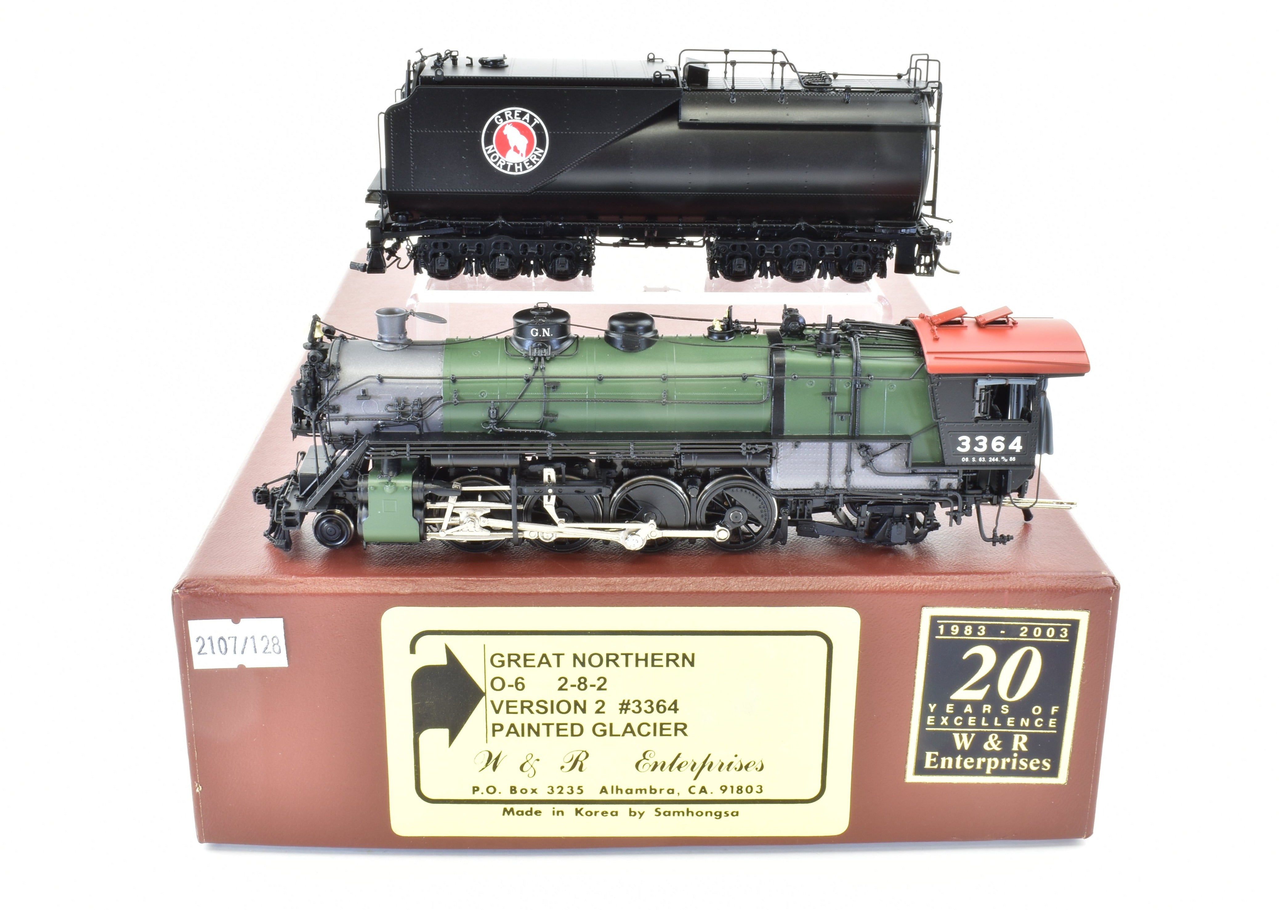HO Brass CON W&R Enterprises GN - Great Northern O-6 2-8-2 Version