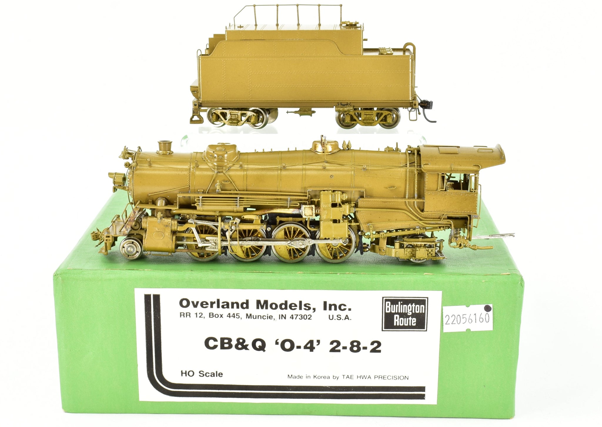 HO Brass OMI - Overland Models CB&Q - Burlington Route O-4 2-8-2 