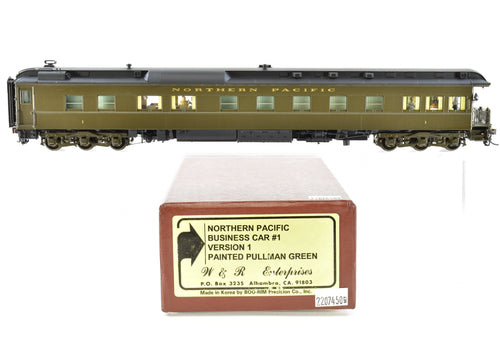 HO Brass CON W&R Enterprises NP - Northern Pacific Business Car #1 Version 1 Painted Pullman Green