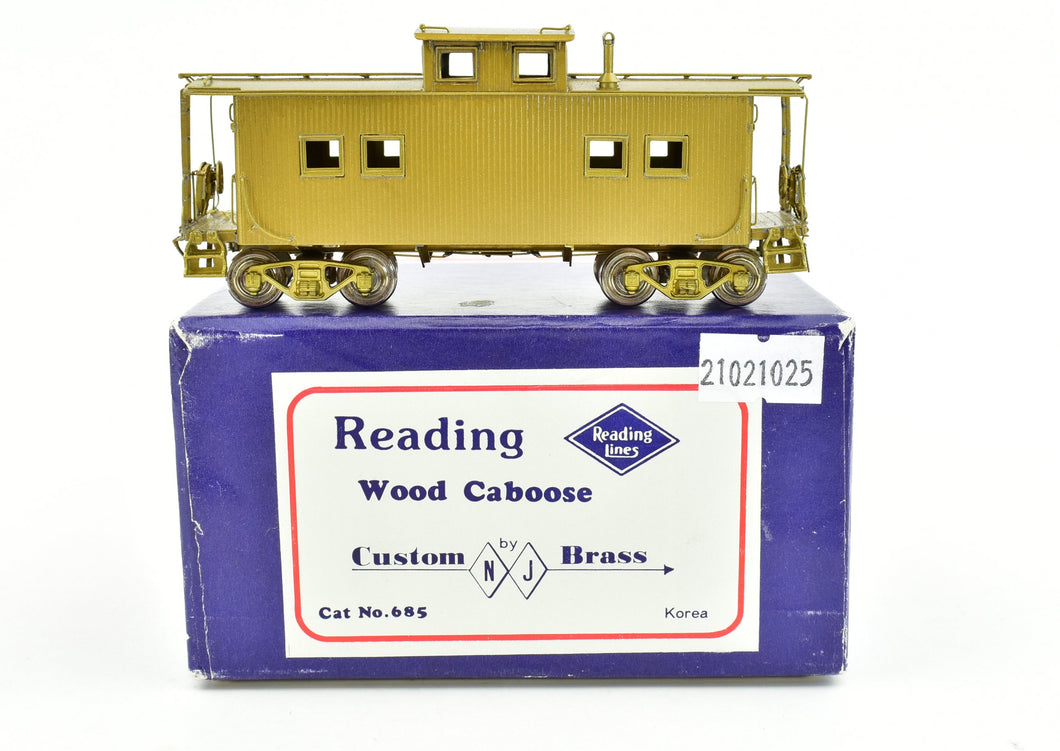 HO Brass NJ Custom Brass - RDG - Reading Wood Caboose