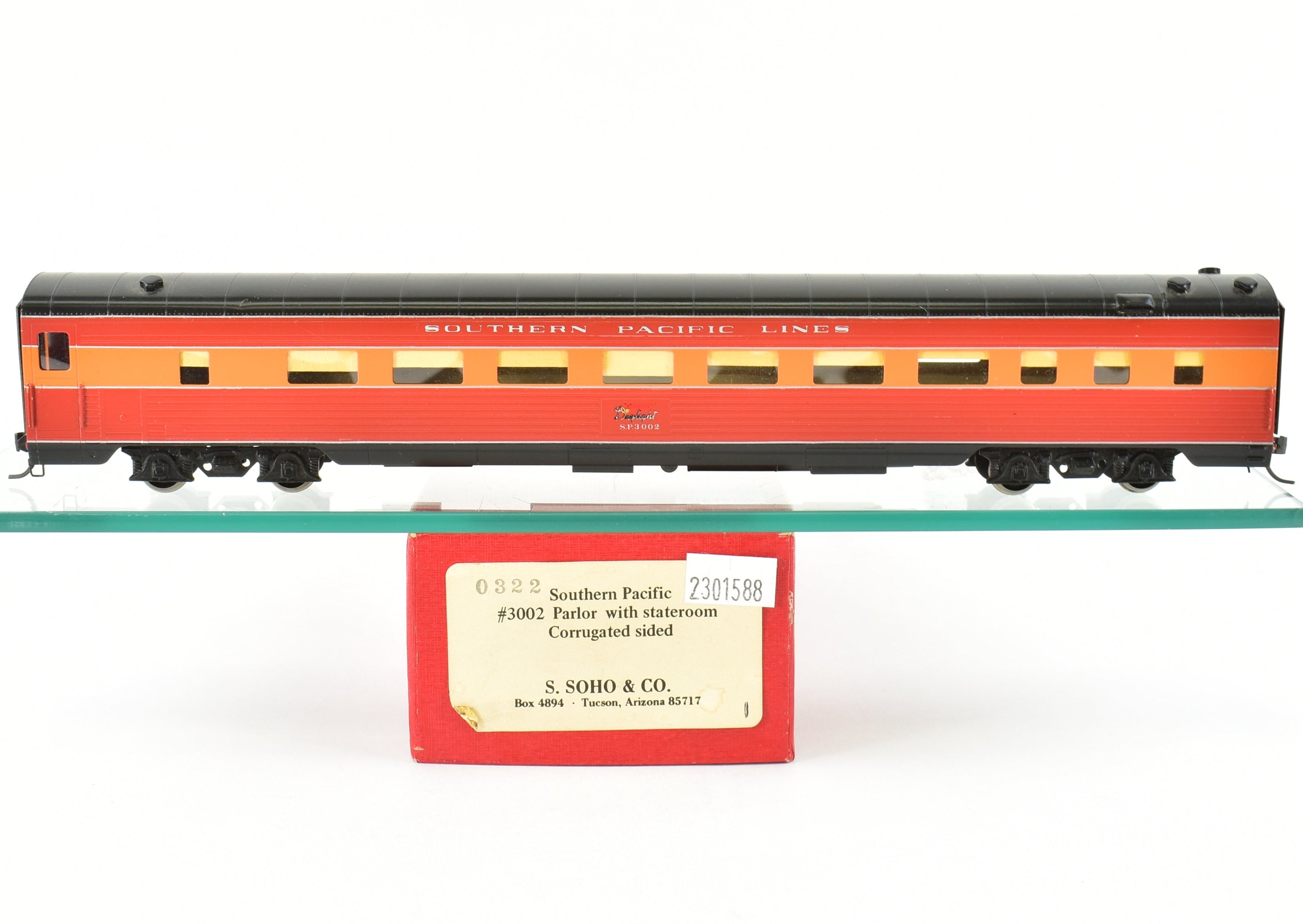 HO Brass Soho SP - Southern Pacific #3002 Parlor with Stateroom