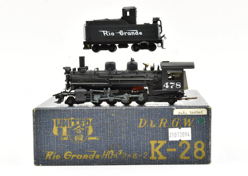 HOn3 Brass PFM - United D&RGW - Denver & Rio Grande Western K-28 2-8-2 Custom Painted #478