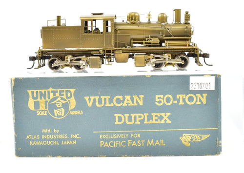 HO Brass PFM - United Various Logging Mining Roads Vulcan 50 Ton Duplex