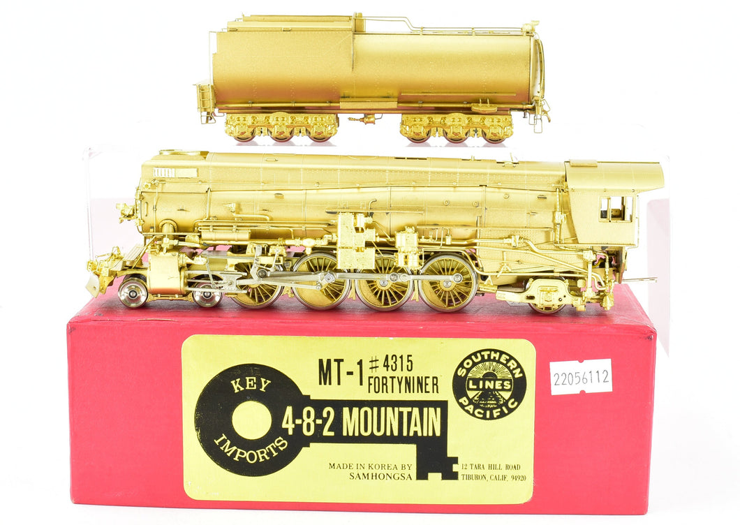 HO Brass Key Imports SP - Southern Pacific MT-1 4-8-2 Mountain #4315 