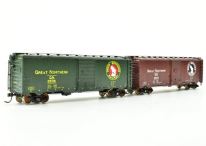 HO Brass PSC - Precision Scale Co. GN - Great Northern 40' Single Door Boxcars x2 - NO BOXES