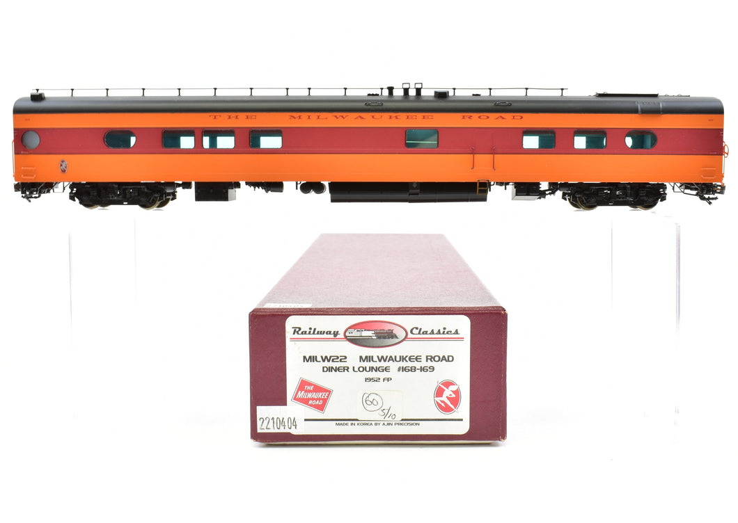 HO Brass Railway Classics MILW - Milwaukee Road Diner Lounge Factory Painted #169