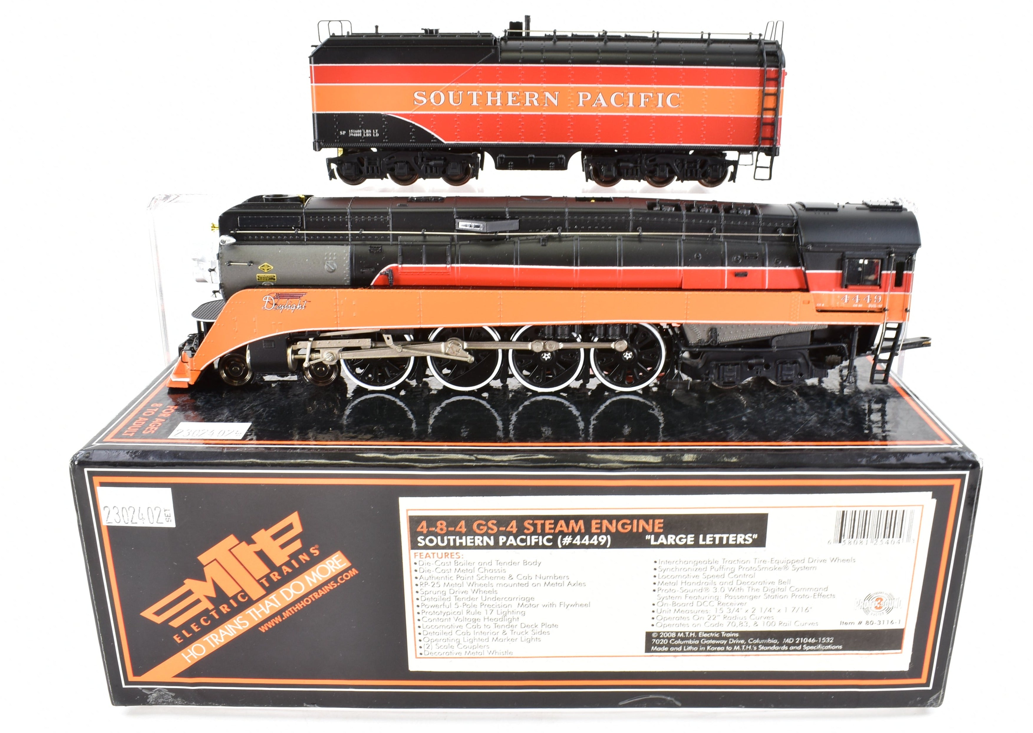 HO CON MTH - Mike's Train House SP - Southern Pacific 4-8-4 GS-4
