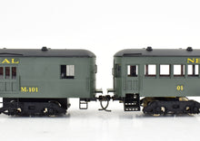 Load image into Gallery viewer, HO Brass NJ Custom Brass NYC - New York Central - 2 Car Gas Motor Rail Car Set
