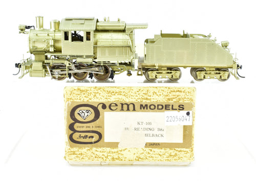 HO Brass Gem Models RDG - Reading B-a 0-6-0 Camelback
