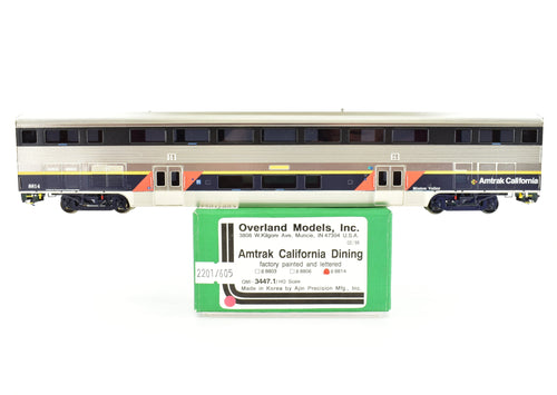 HO Brass CON OMI - Overland Models, Inc. Amtrak California Dining Car Factory Painted No. 8814