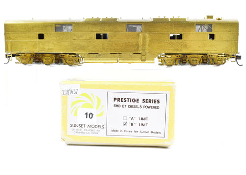 HO Brass Sunset Models Various Roads EMD E7B Unit Prestige Series