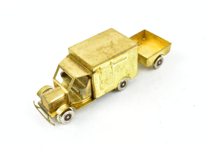 HO Brass Red Ball Various Roads Rail Truck with Trailer