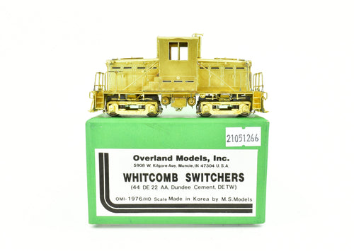 HO Brass OMI - Overland Models Inc. Ann Arbor (44DE22 Dundee Cement, DE TW) Whitcomb Switcher