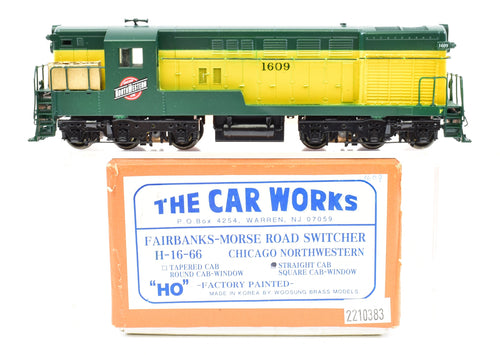 HO Brass The Car Works C&NW - Chicago & North Western Fairbanks Morse FM H-16-66 Road Switcher FP #1609
