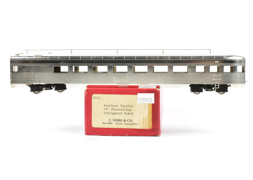 HO Brass Soho SP - Southern Pacific 79' Observation Car Corrugated Side