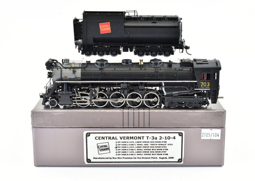 HO Brass CON DVP - Division Point CV - Central Vermont T3a  - 2-10-4 - FP #703