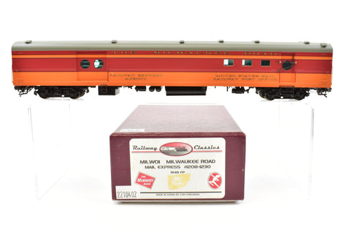 HO Brass Railway Classics MILW - Milwaukee Road Mail Express Car Factory Painted #1213