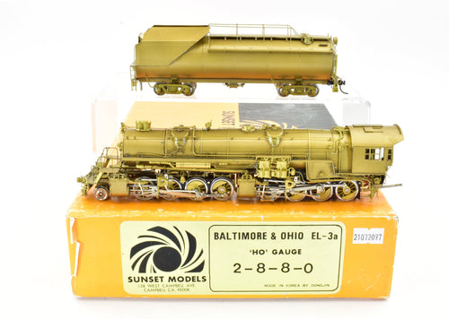 HO Brass Sunset Models B&O - Baltimore & Ohio 2-8-8-0 EL-3a Simple Articulated