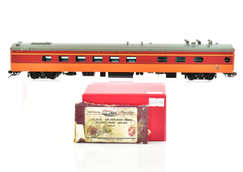 HO Brass Railway Classics MILW - Milwaukee Road 40-Seat Diner Factory Painted #124