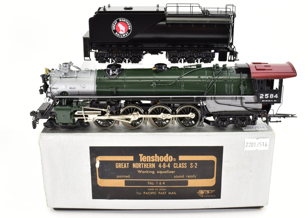 HO Brass CON Tenshodo GN Great Northern 4 8 4 Class S 2 Factory Pain ho-brass-con-tenshodo-gn-great-northern-4-8-4-class-s-2-factory-pain