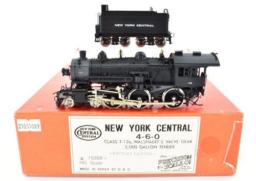 HO Brass PSC - Precision Scale Co. NYC - New York Central 4-6-0 Class F-12e 5,000 Gal Tender, Factory Painted