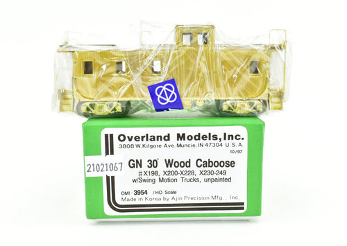 HO Brass OMI - Overland Models, Inc. GN - Great Northern 30' Wood Caboose Factory New