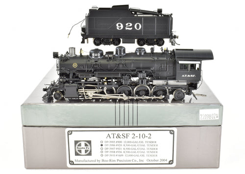HO Brass CON DVP - Division Point ATSF - Santa Fe 2-10-2 Factory Painted #920