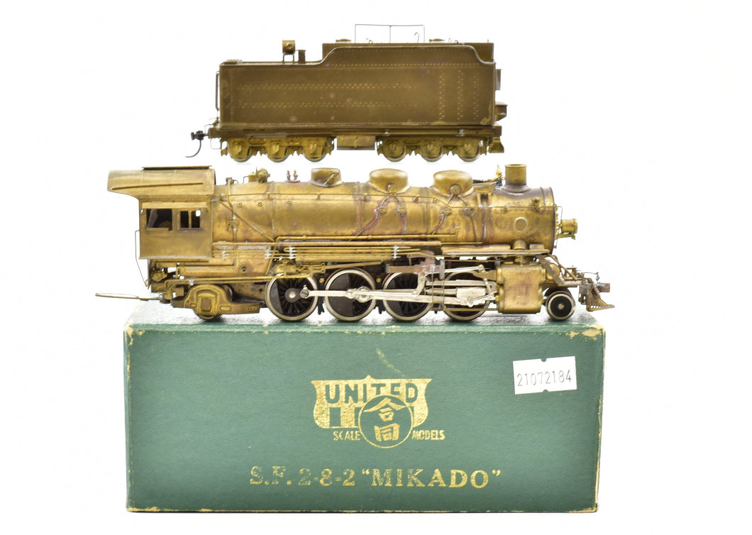 HO Brass PFM - Toby ATSF - Santa Fe 2-8-2 Mikado – ReSourced Rails