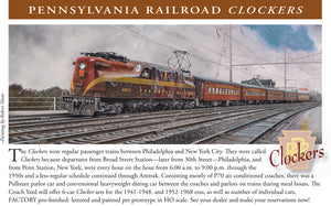 HO Brass TCY - The Coach Yard PRR - Pennsylvania Railroad Clockers Passenger Cars